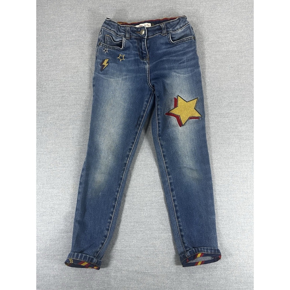 Mini Boden x Harry Potter Jeans Kids 10Y 140 Embroidered Lightning Star 2019